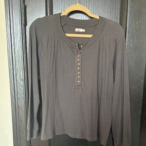 Women's Faherty Gray Long Sleeve Top